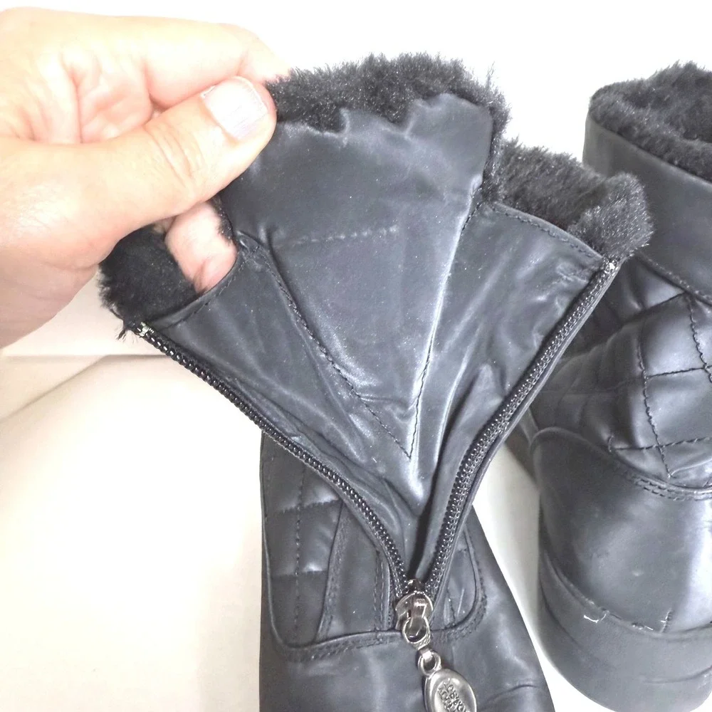 Boston Accent Women's 8M Black Waterproof Ankle‎ Boots  Lined Winter